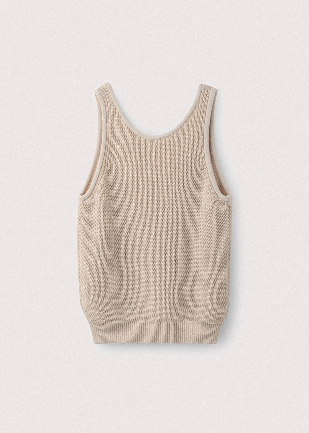 우마뭉 Korean paper yarn two way vest_Sesame 상품 이미지 3
