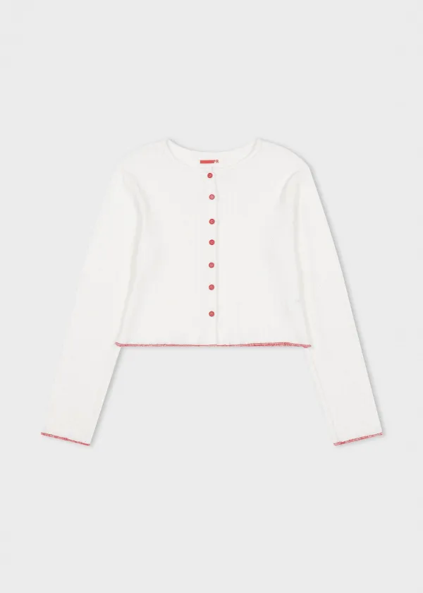 Cotton Candy Cardi White