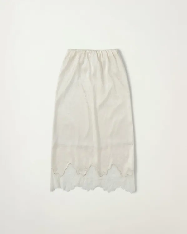 [10/23 순차배송] Flower Jacquard Skirt [CREAM]