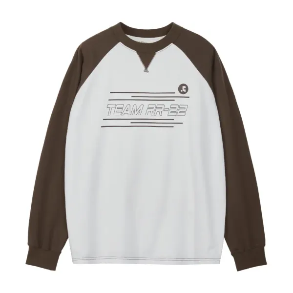 OVERSIZED RAGLAN SWEATSHIRT - WHITE