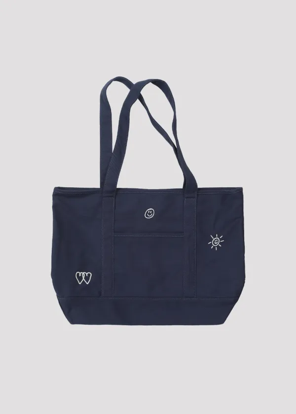CANVAS SHOULDER BAG NAVY