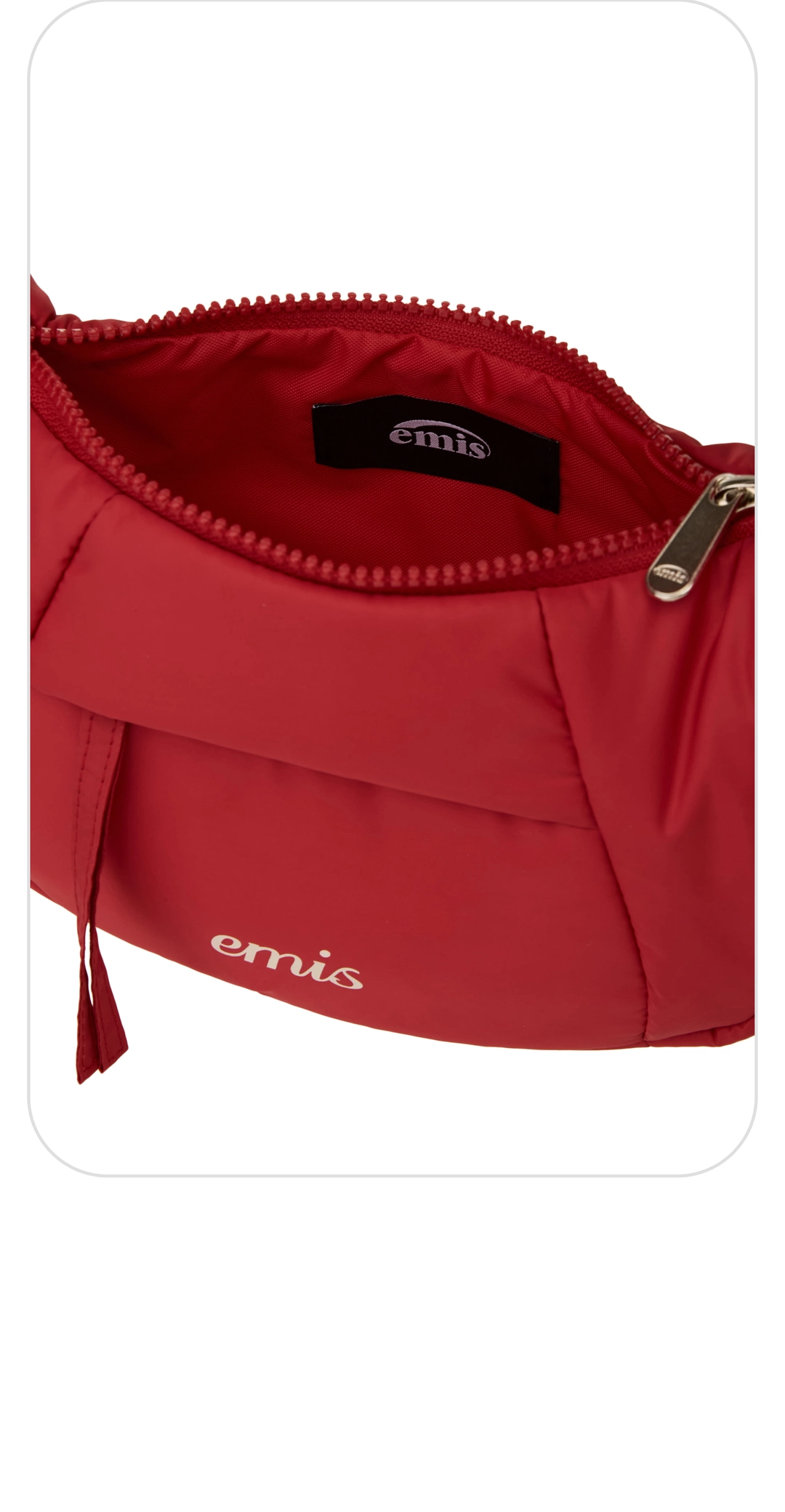 이미스 PADDED ZIP POCKET HOBO BAG-RED 상품 이미지 3