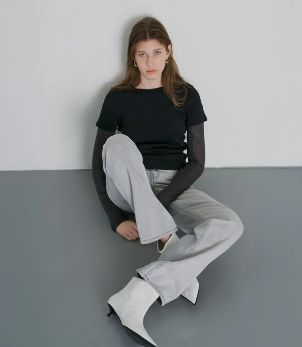 C-LOGO MID-SLEEVE T-SHIRT