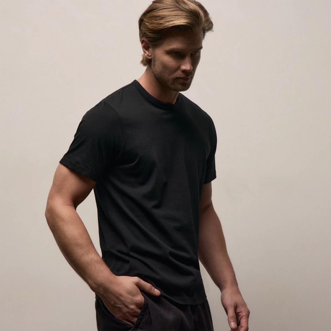 제임스펄스 3 Pack Luxe Lotus Jersey Tee - Black 상품 이미지 3