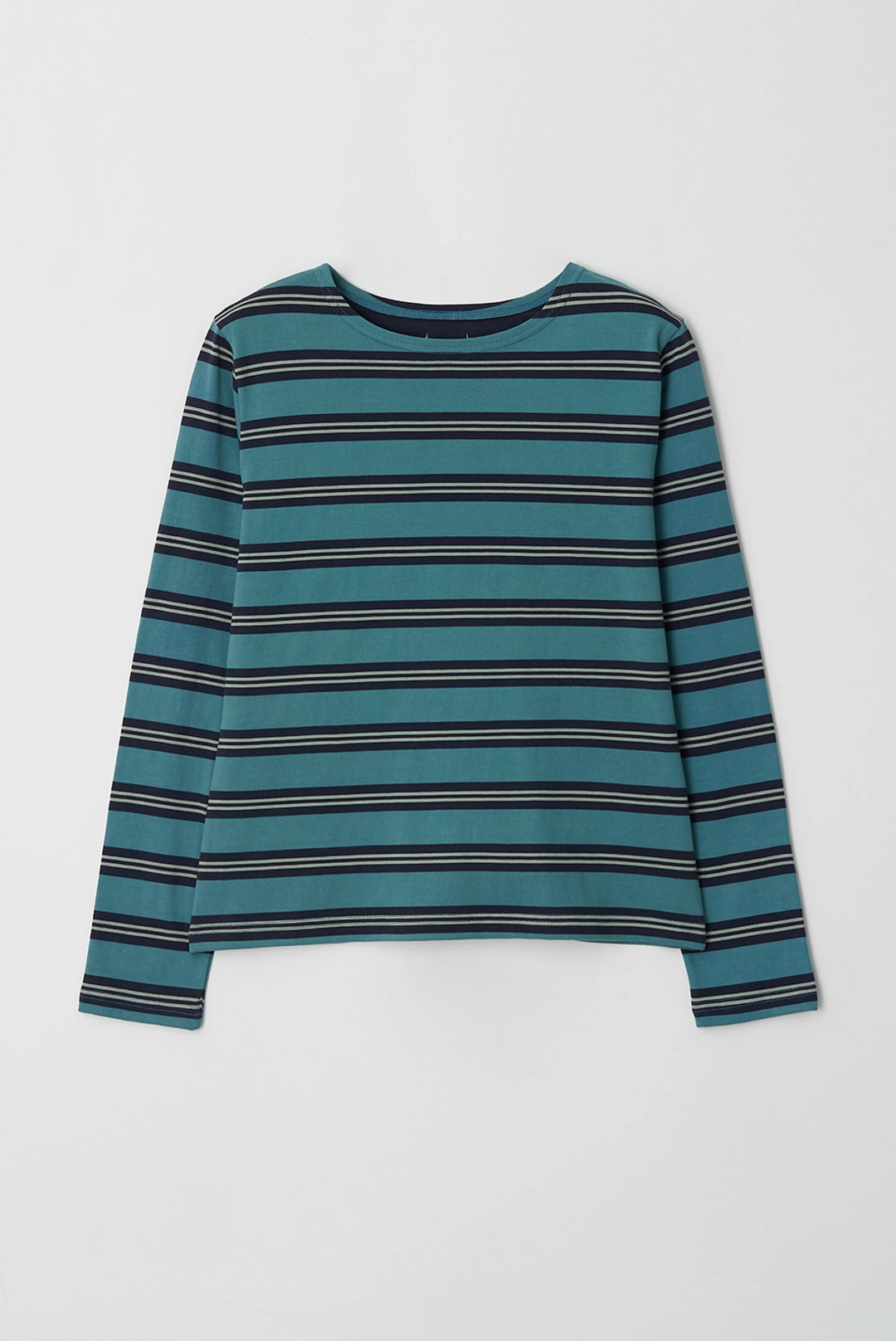 브렌다 브렌든 90\' boat neck tee - blue green 상품 이미지 1