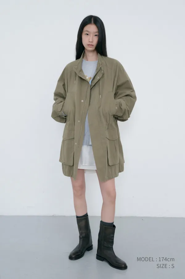 UNISEX MODERN FIELD JACKET SOFT KHAKI_UDJU6C109K2