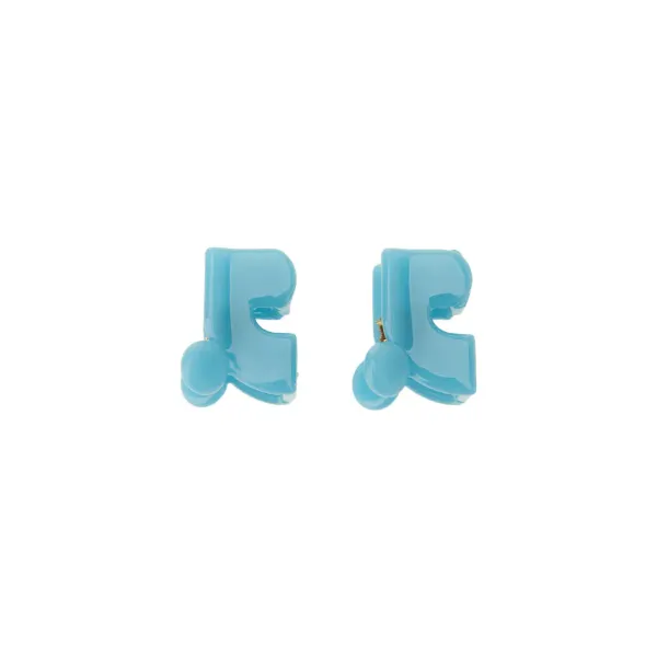 LOGO HAIR CLIP(S) - BLUE