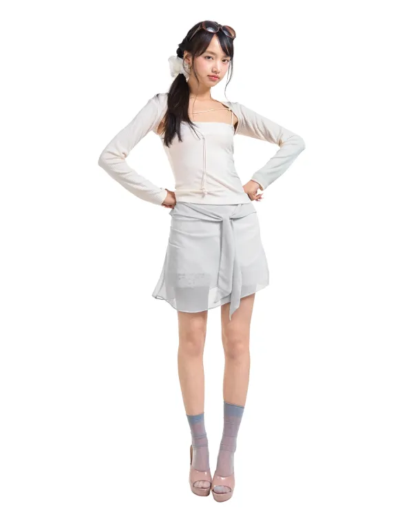 ROSY MIDI SKIRT [IVORY]
