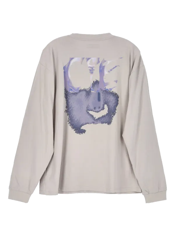 COSTPERKILO X PPURI COLLABORATION L/S T-SHIRT LIGHT GREY