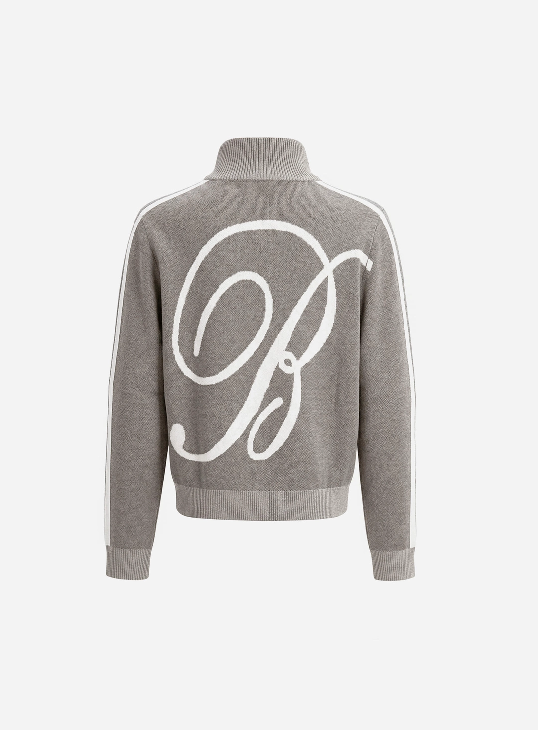 배드블러드 [w-jkt26-009] Big B Logo Full-Zip Knit Track Top - Sand 상품 이미지 2