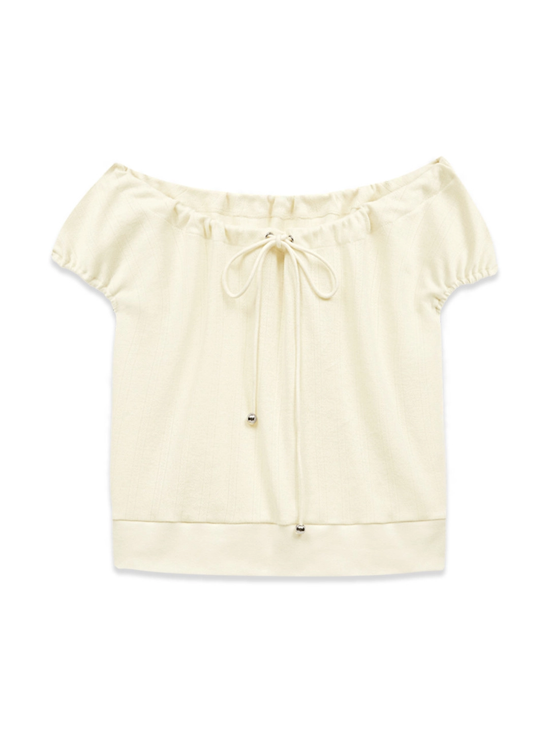 마가린핑거스 STRAP OFF-SHOULDER TOP (CREAM) 상품 이미지 1