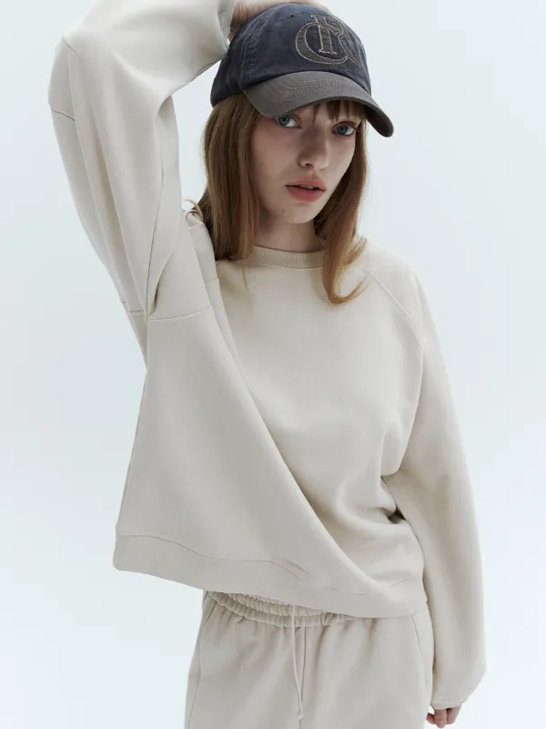 래글런 스웨트 셔츠_2COLORS