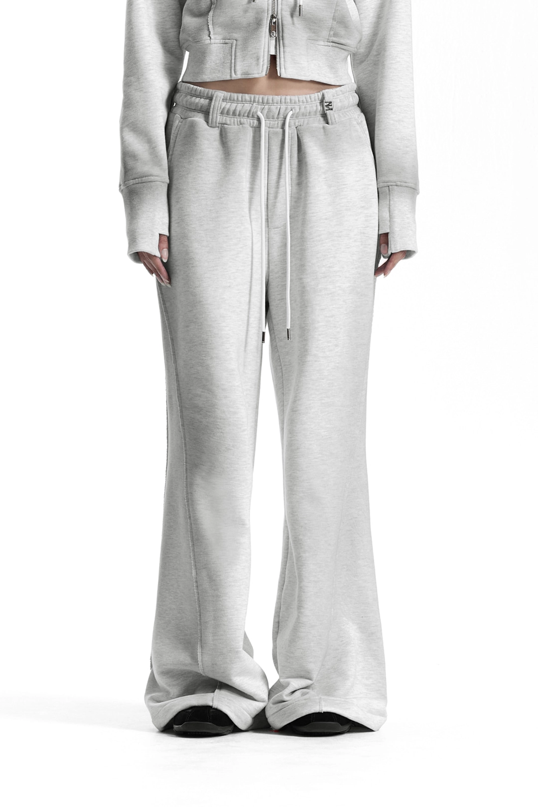 트리밍버드 Brushed Detail Set-Up Sweat Pants [ Light Gray ] 상품 이미지 1