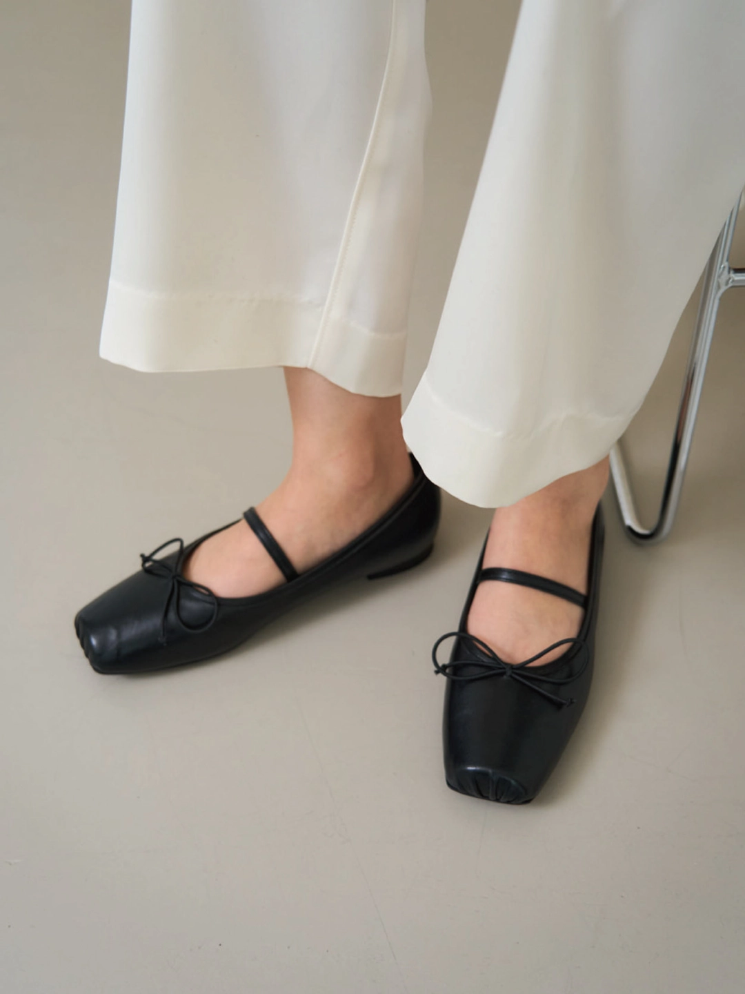 러브듀이 PLIE ribbon flat / 블랙 상품 이미지 2