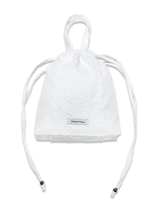 LACE STRING MINI BAG (WHITE)