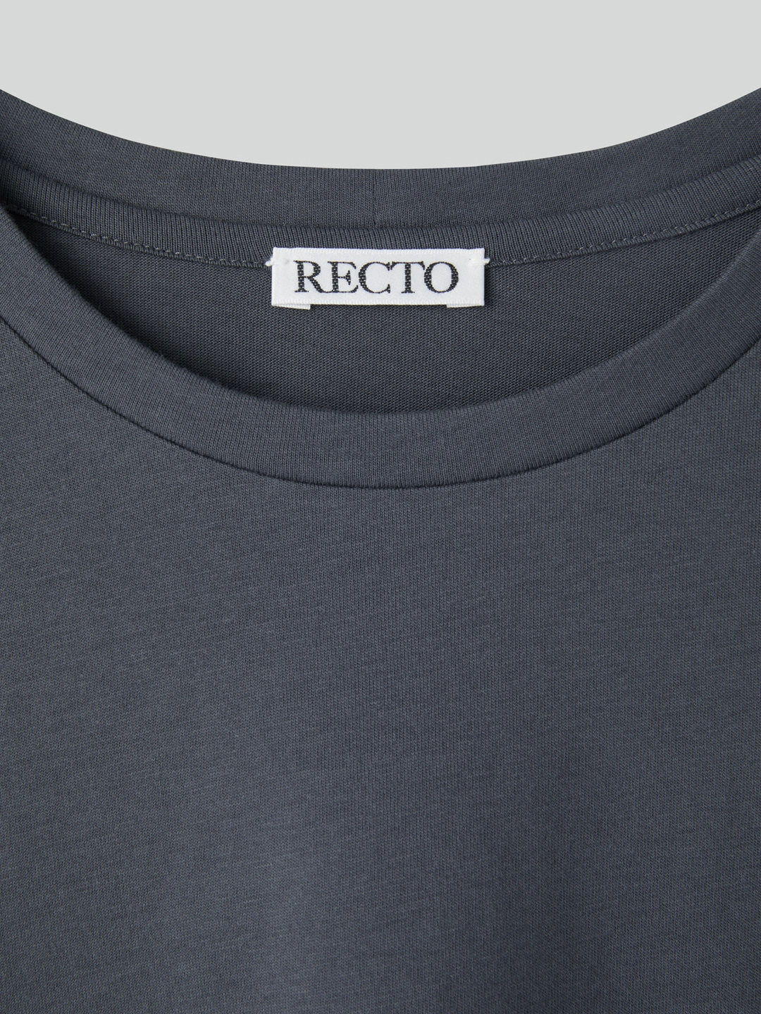 렉토 RECTO LOGO CAP SLEEVE TOP (CHARCOAL GREY) 상품 이미지 2
