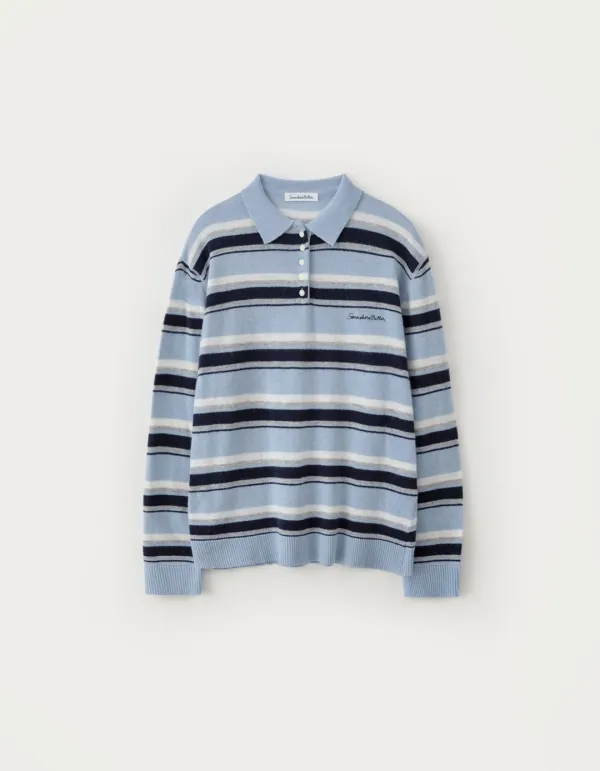 Cope Stripe Knit - Light Blue