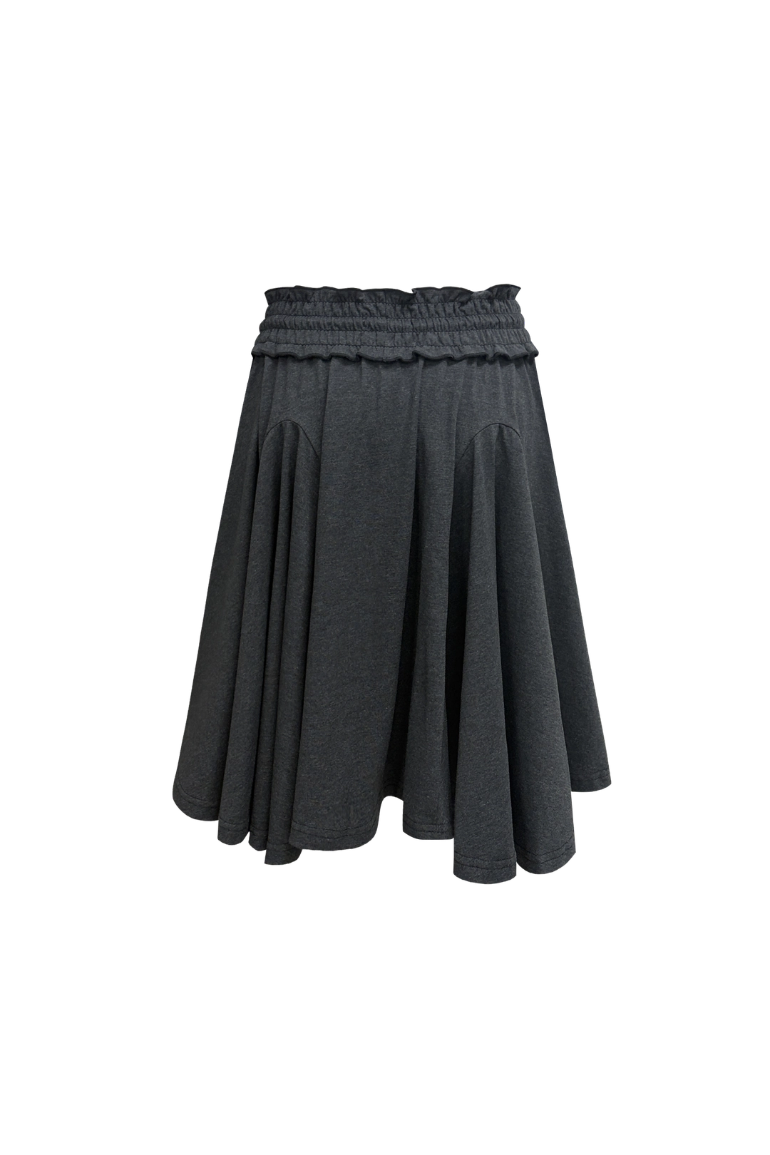 체메씨 SMOCKED FLARE SKIRT (CHARCOAL) 상품 이미지 3