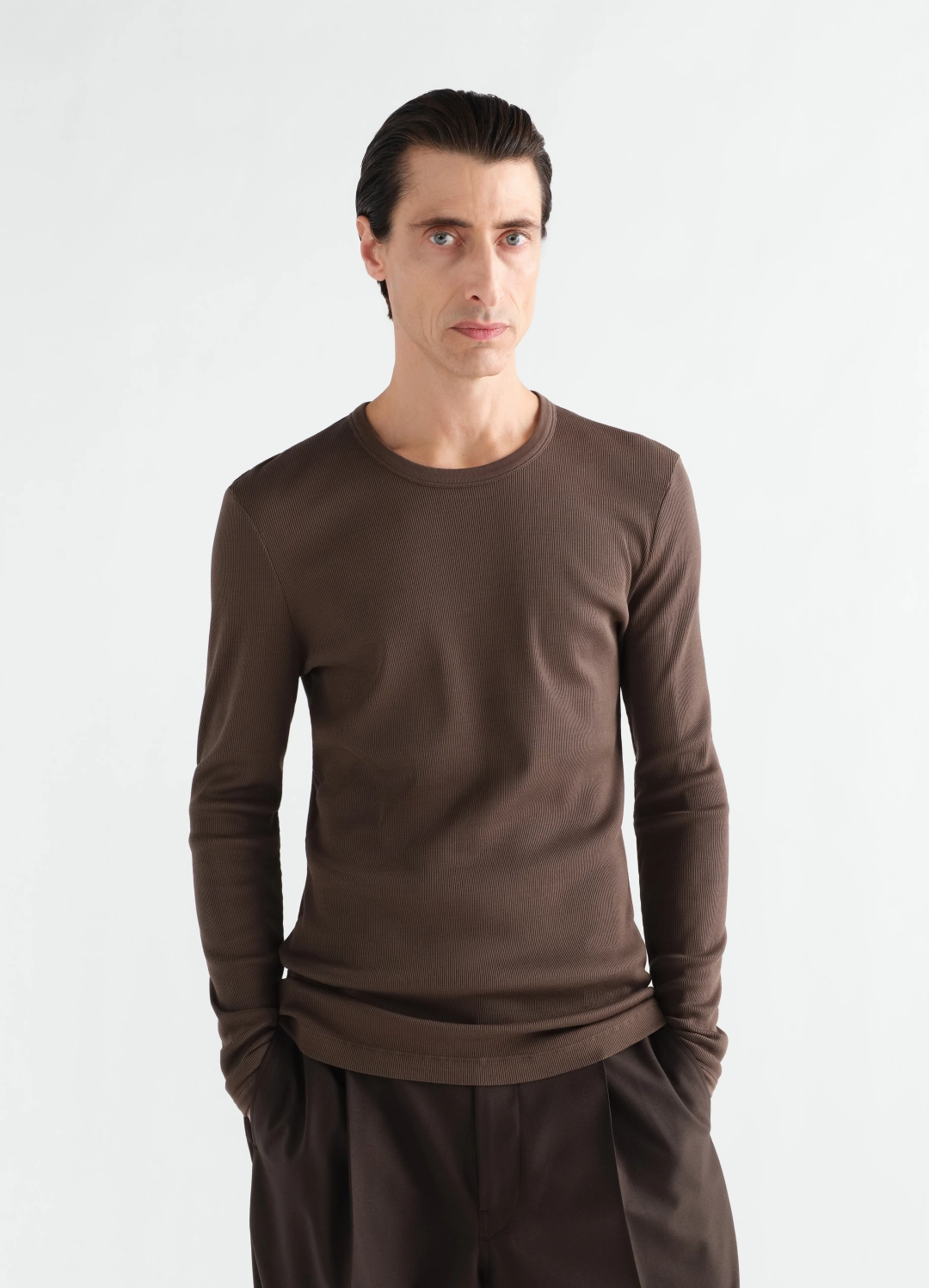 르메르 LONG-SLEEVE TOP IN RIBBED JERSEY 상품 이미지 1