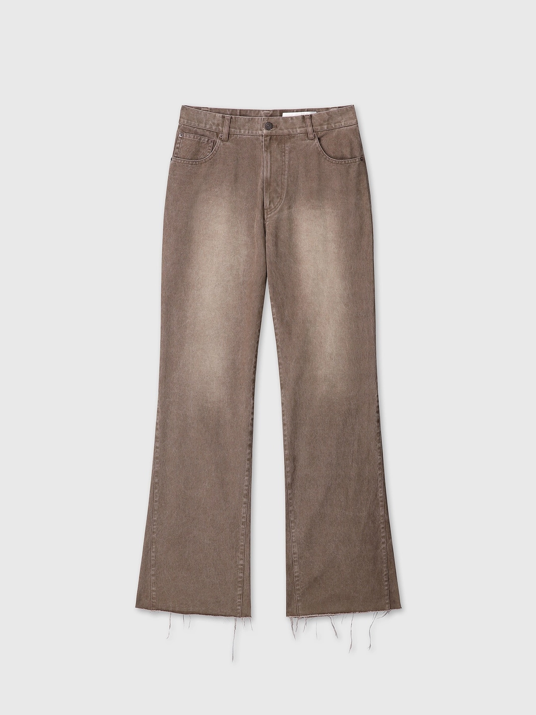 토니웩 (W) RE-CUT BRUSHED COTTON FLARED PANTS_ FADED BROWN 상품 이미지 1