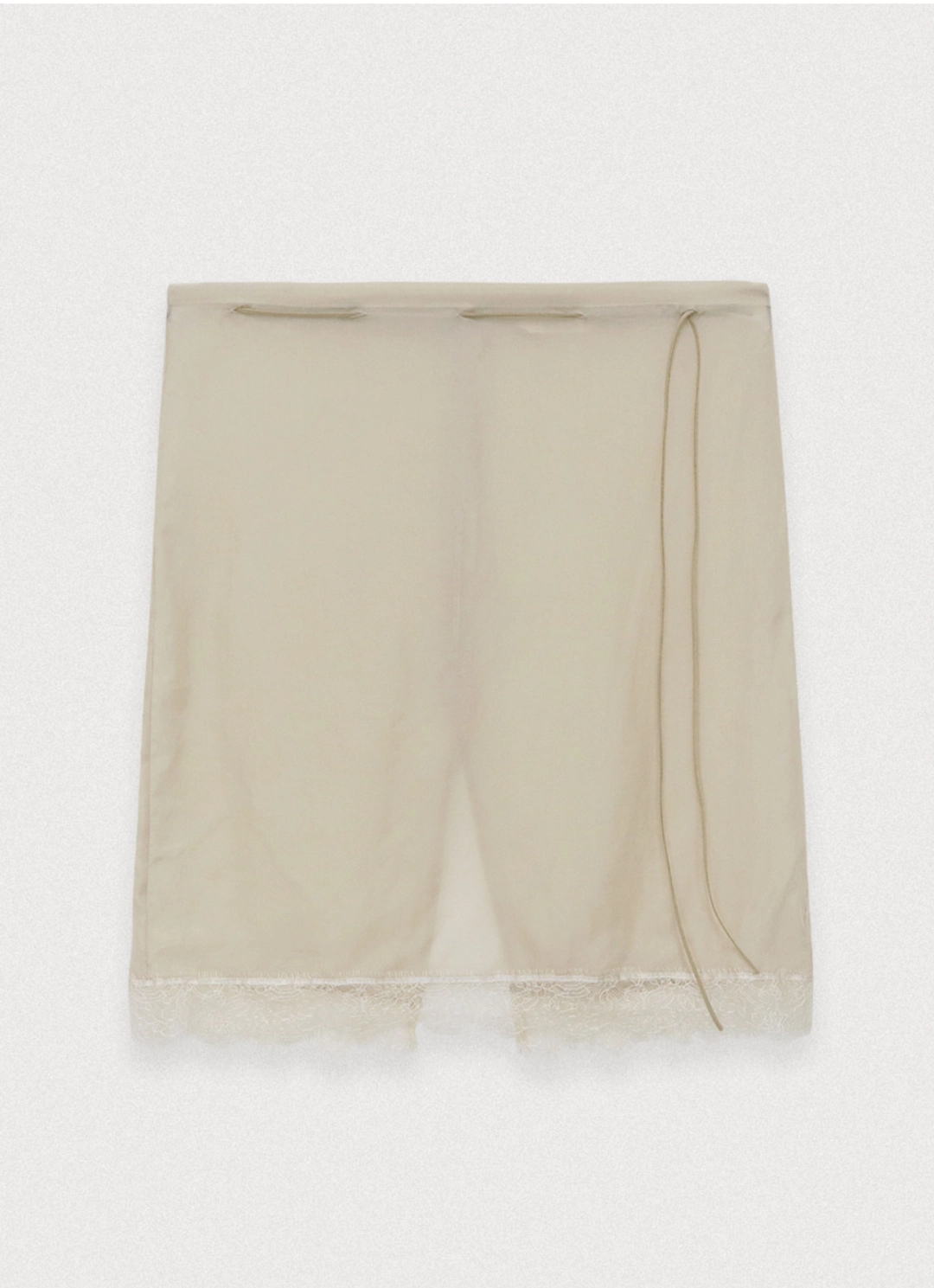 포에토 Lace over layered skirt - beige 상품 이미지 3