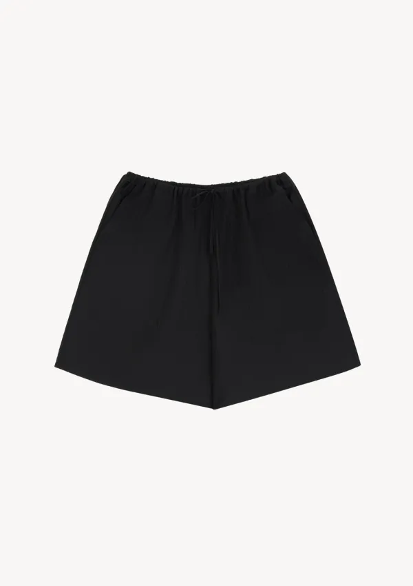 Floe Wrinkled Shorts in Black