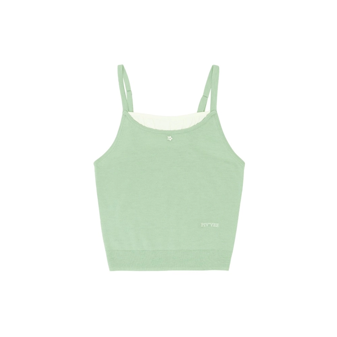 피브비 Sleeveless Knit Top (pistachio mint) 상품 이미지 1