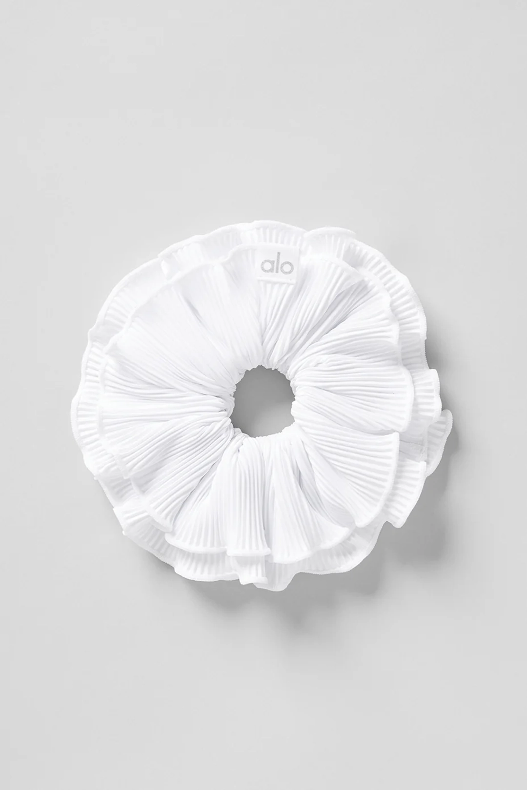 알로요가 Micro Plisse Oversize Scrunchie - White 상품 이미지 2
