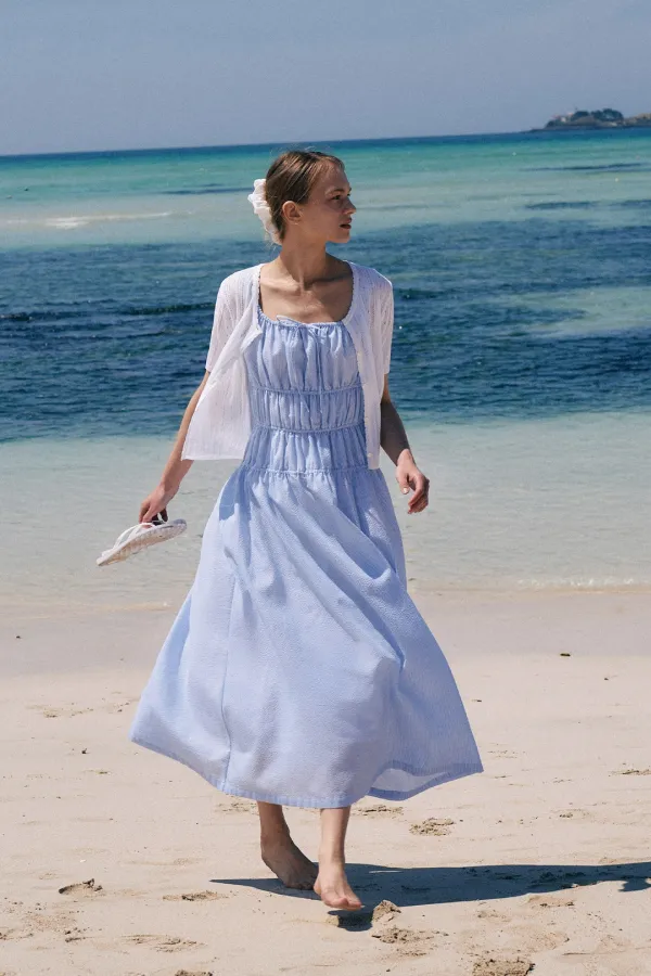 Eyelet Half Sleeve Cardigan[LMBESUKN278]-3color