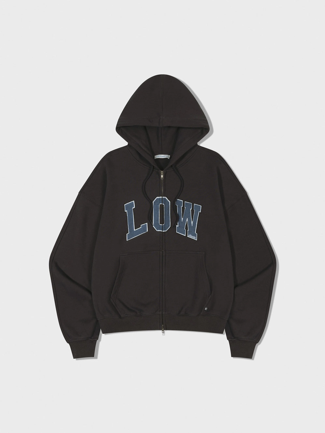로우클래식 Low Soft Sweat Zip-Up Hoodie_Charcoal 상품 이미지 1