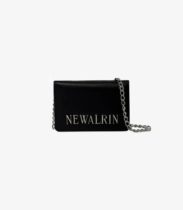 NEWALRIN Leather Wallet chain Bag
