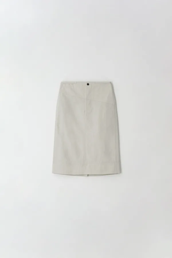 Button Skirt (cream) - 아뜰리에에디션