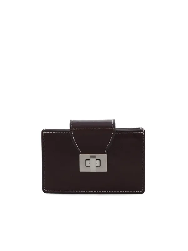Echell Taylor Wallet [Red Brown_silver]