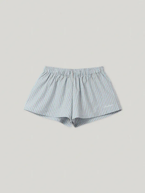 Rebel Striped Shorts Blue