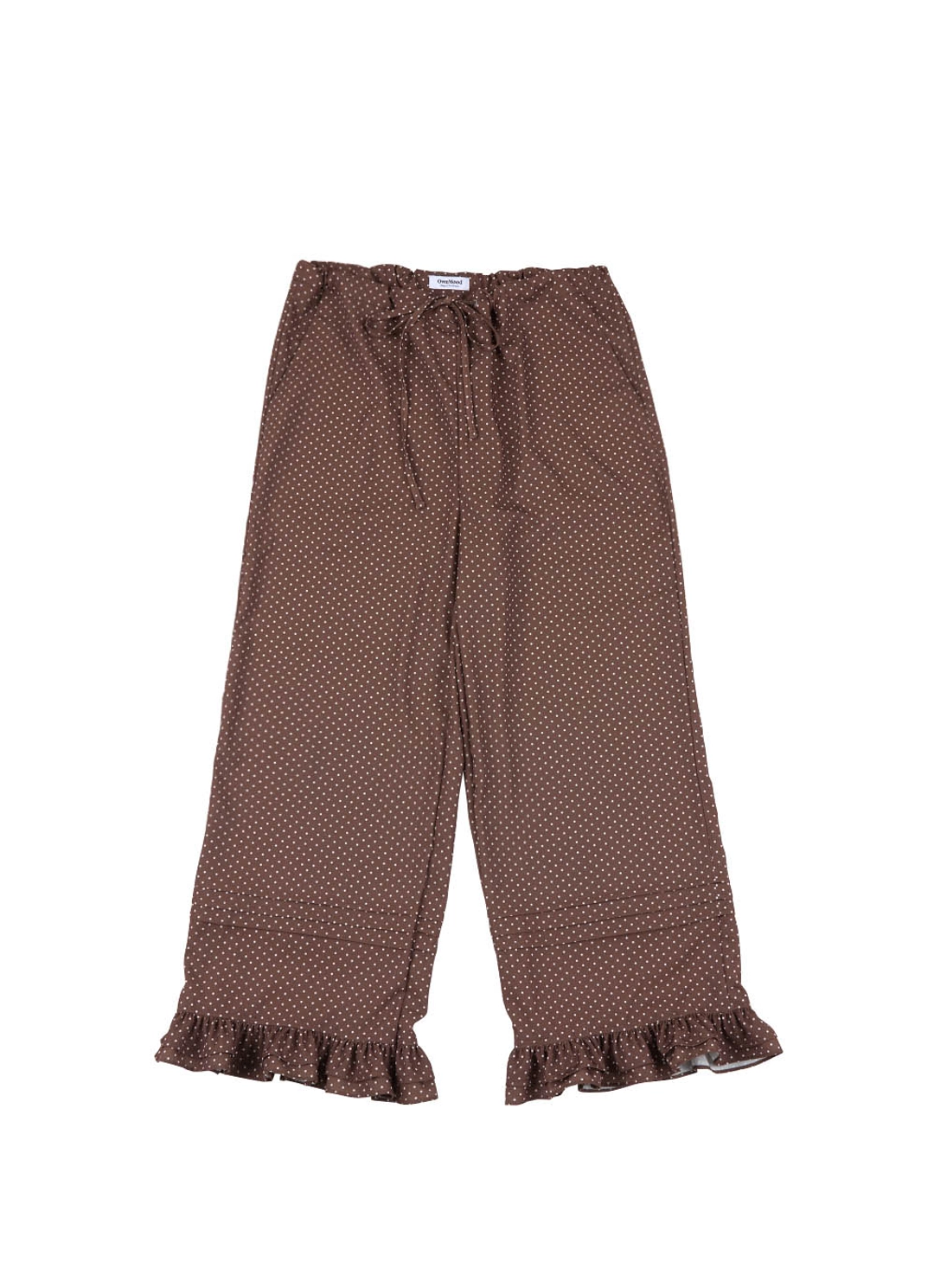 온무드 FRILL LACE  PANTS - BROWN DOT 상품 이미지 3