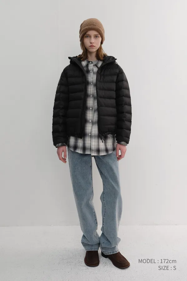 [LIMITED OFFER] UNISEX LIGHT GOOSE DOWN JACKET BLACK_UDJU6D141BK