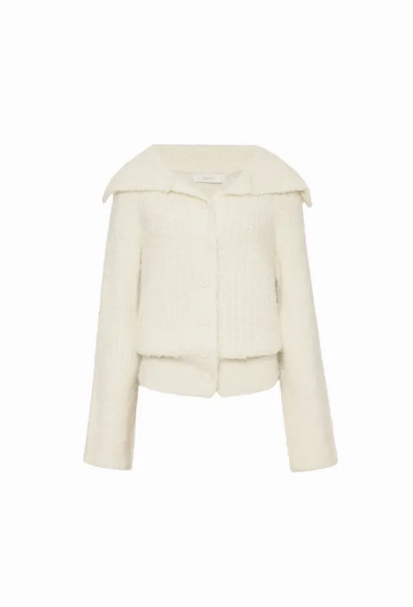 Nana Boucle Cardigan (Ivory)
