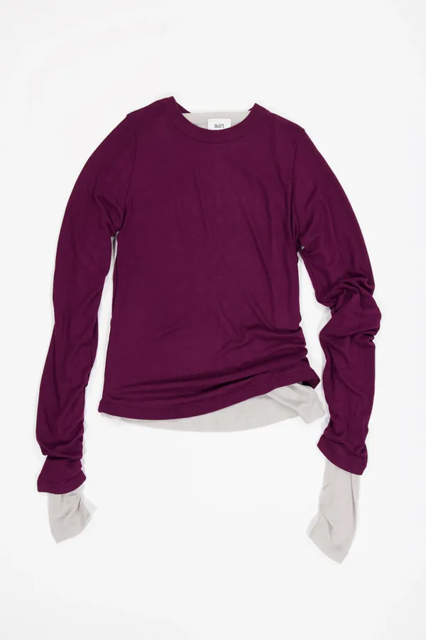 Basic Line Long Sleeves_wine