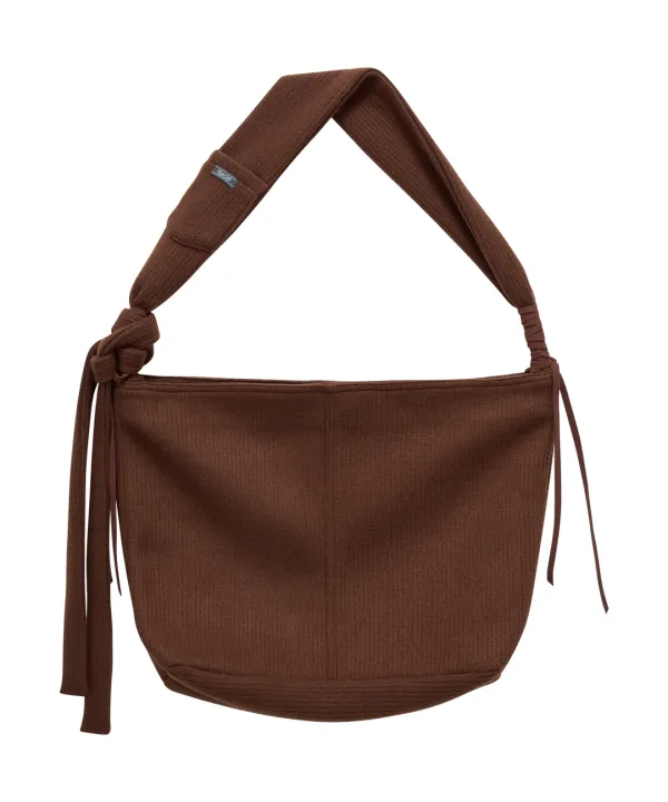 Rolling Knit Big Bag-Brown