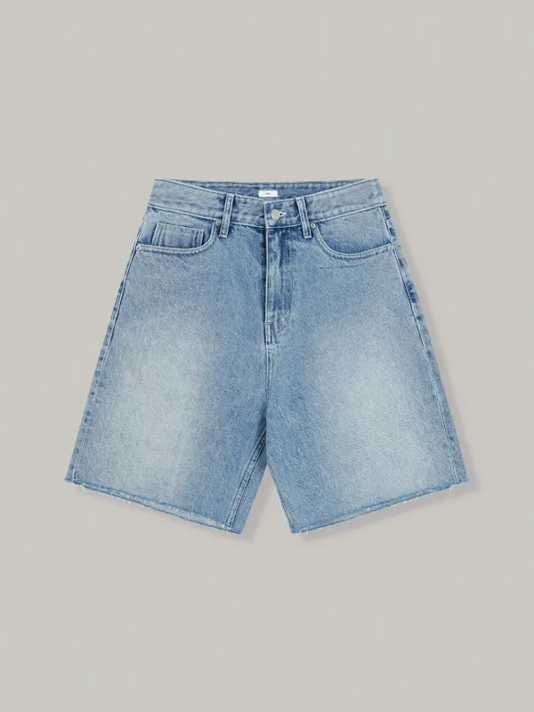 natural denim shorts (blue)