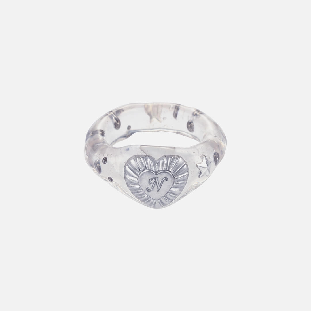 엔프프 glaze heart ring-white 상품 이미지 2