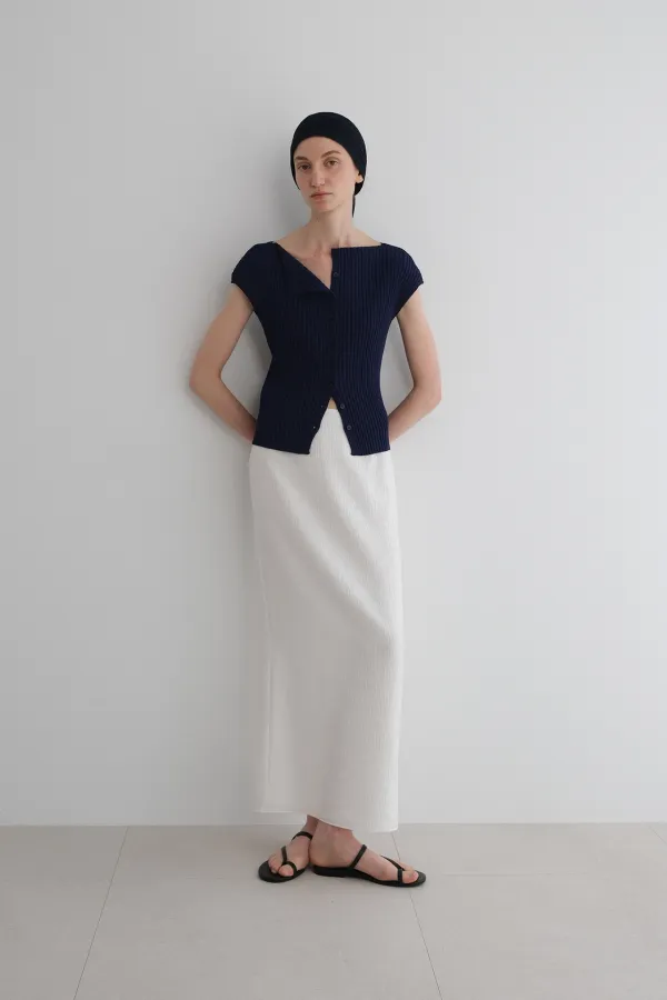 Gleam Maxi Skirt (ivory)