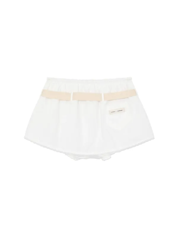 GLOWNY X MY MELODY MINI SKORT (WHITE)