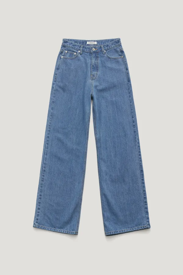 PIN STRIPE DENIM PANTS_LIGHT BLUE / ₩139,000