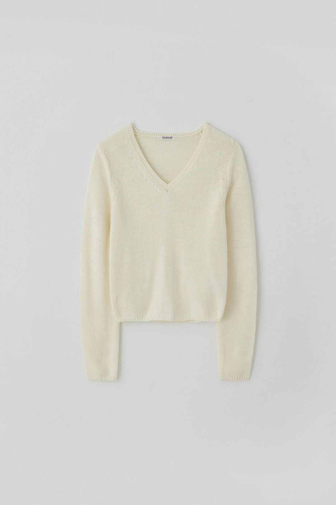 타낫 T/T Poudre v-neck knit (cream) 상품 이미지 1