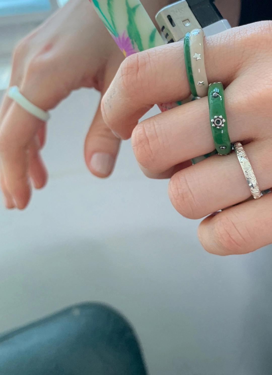 엔프프 [silver925] star logo ring-silver 상품 이미지 2