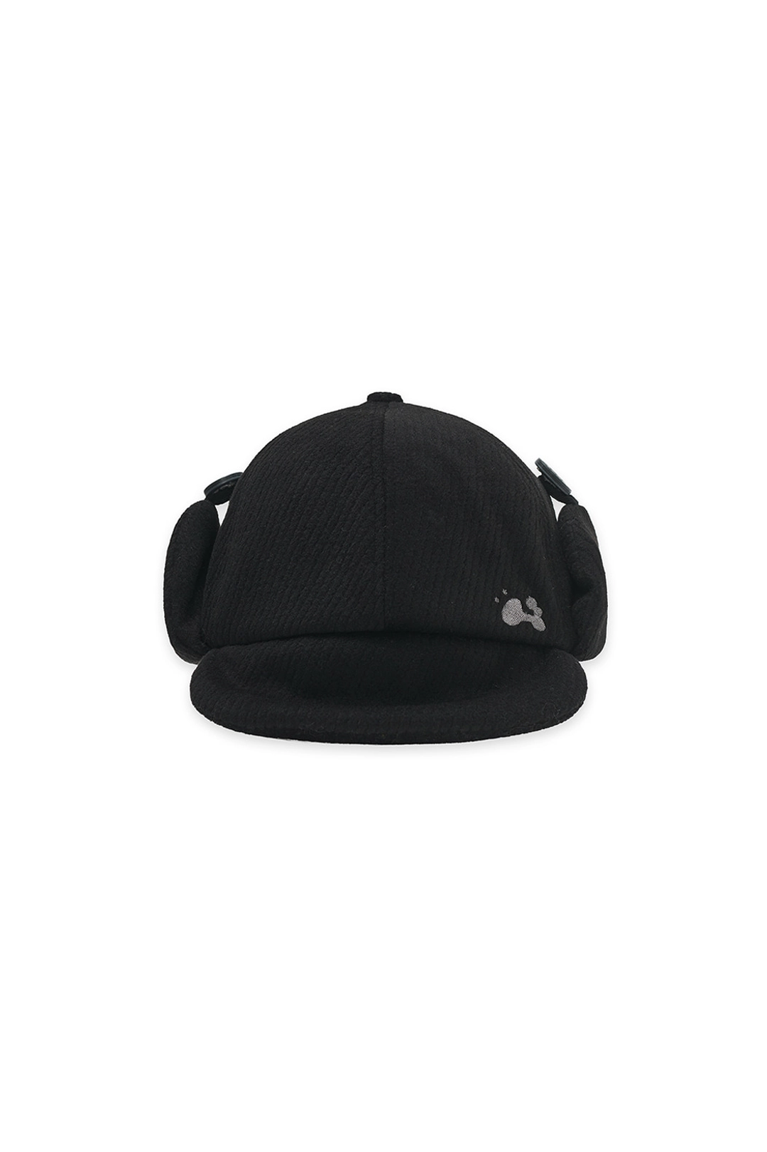 허그유어스킨 Trooper flap button cap (Black) 상품 이미지 1