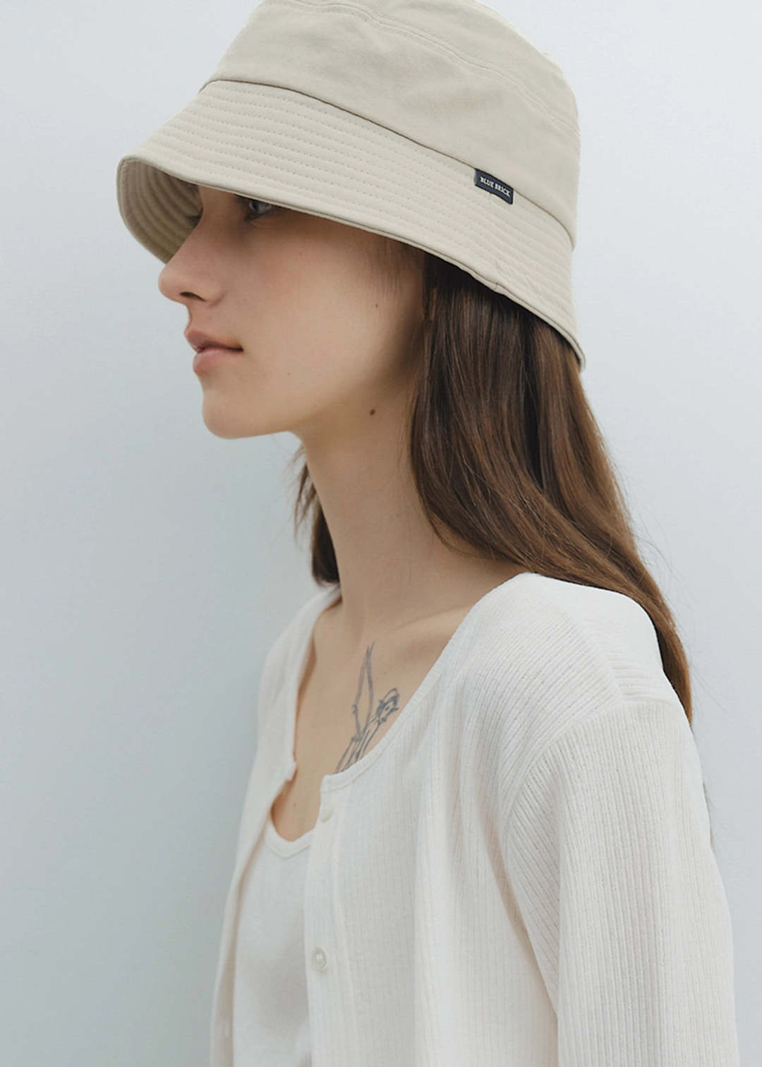블루브릭 Cotton bucket hat (khaki beige) 상품 이미지 2