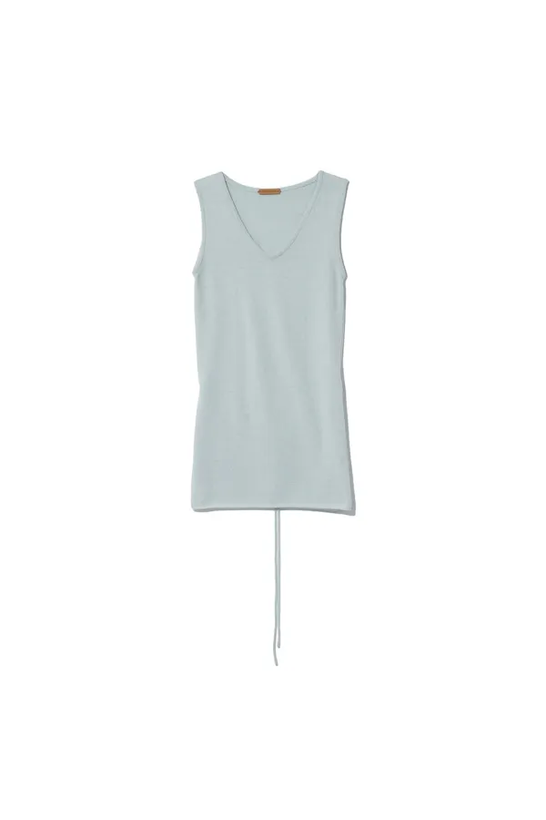 LONG SCOOP SLEEVELESS TOP [MINT]