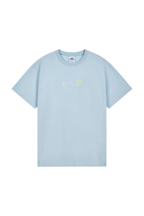 LETTERING LOGO T-SHIRT-SKY BLUE